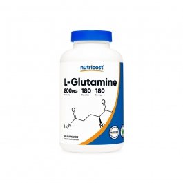 Nutricost L-Glutamine - 800 mg - 180 Capsules
