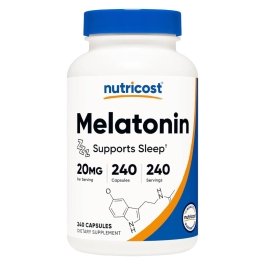 Nutricost Melatonin - 20 mg - 240 Capsules