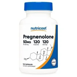 Nutricost Pregnenolone - 50 mg - 120 Capsules