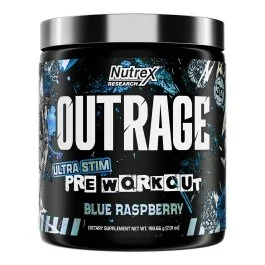 Outrage Pre Workout - Blue Raspberry - 30 Servings