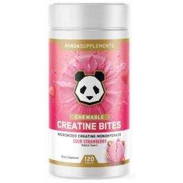 Panda Creatine Bites - Sour Strawberry - 120 Tablets