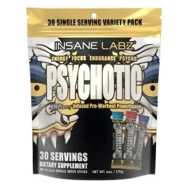 Psychotic Gold - Variety (Blue Punch, Fruit Punch, and Gummy Candy) - 30 Stick Packs