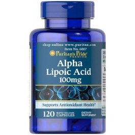 Puritan's Pride Alpha Lipoic Acid - 100 mg - 120 Capsules