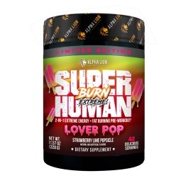 SuperHuman Burn Extreme - Lover Pop (Strawberry Lime Popsicle) - 21 Servings