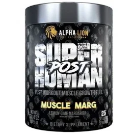 SuperHuman Post - Muscle Marg (Lemon-Lime Margarita) - 25 Servings