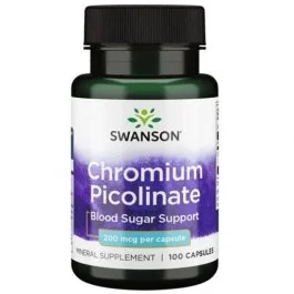 Swanson Chromium Picolinate - 200 mcg - 100 Caps