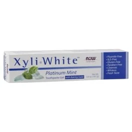 NOW Xyliwhite Toothpaste - Mint/Baking Soda - 6.4 oz