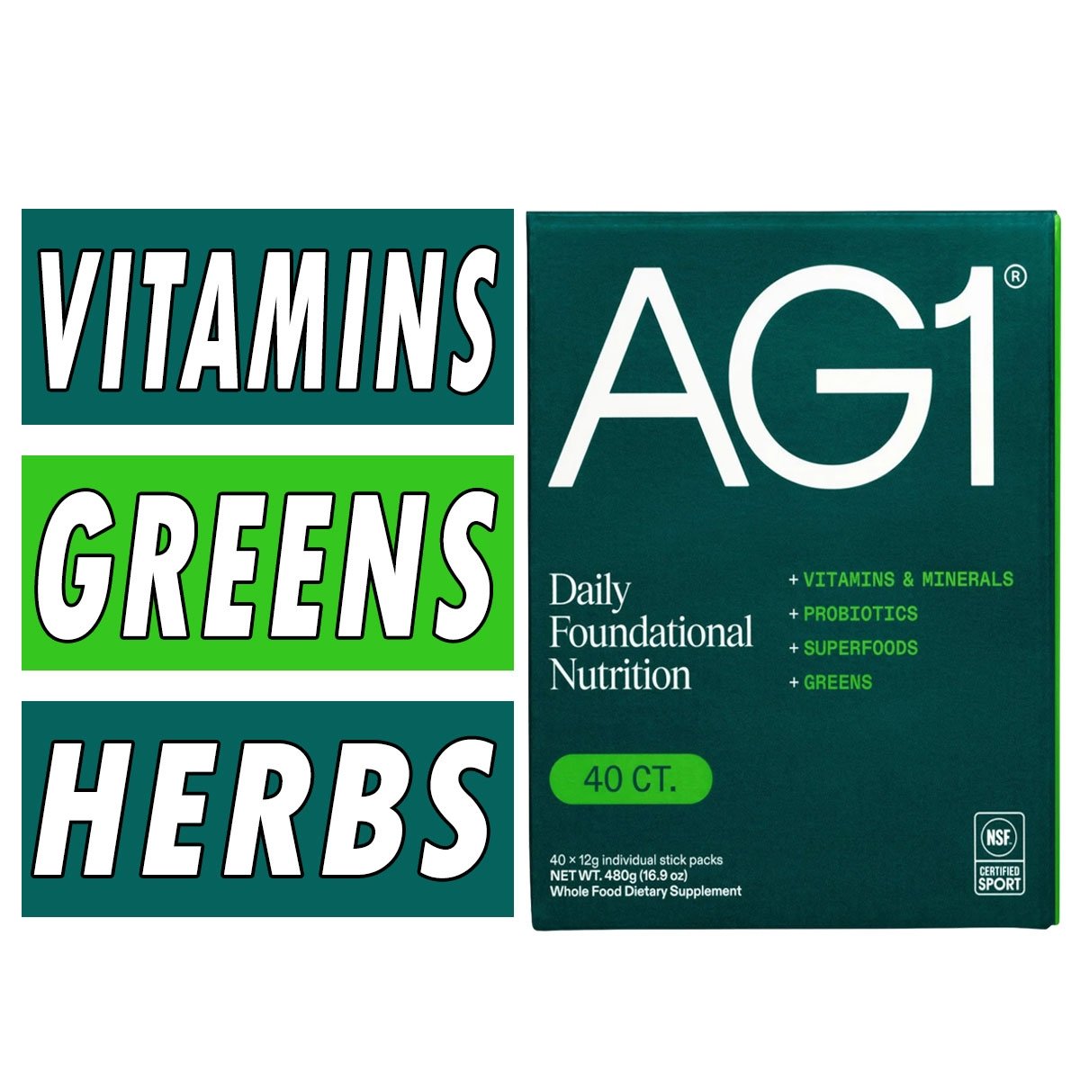 AG1 Greens Powder - 40/Pk