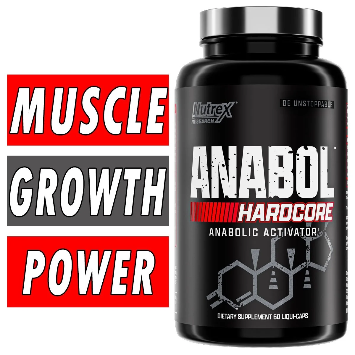 Nutrex Anabol Hardcore - 60 Liquid Capsules Bottle Image