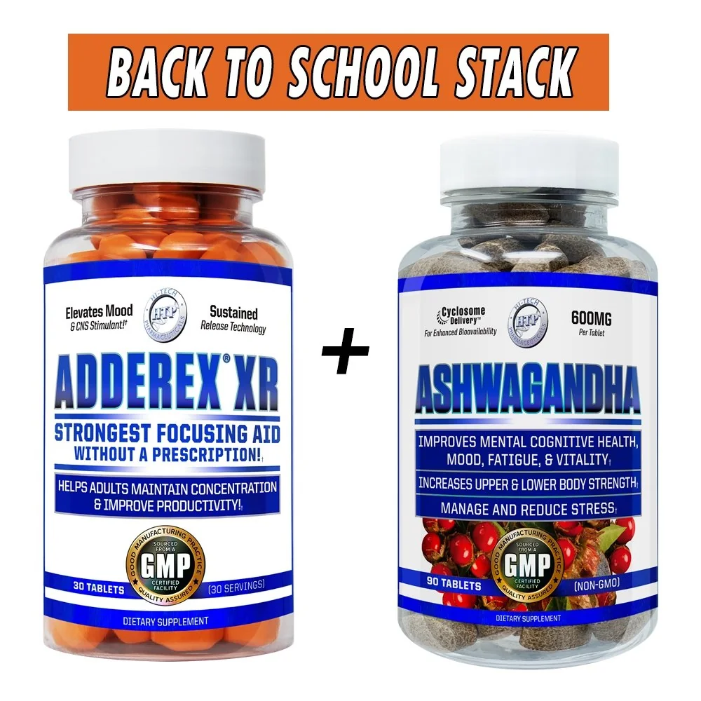 Back To School Stack - Hi Tech Pharmaceuticals (Focus/Stress) Bottle Image