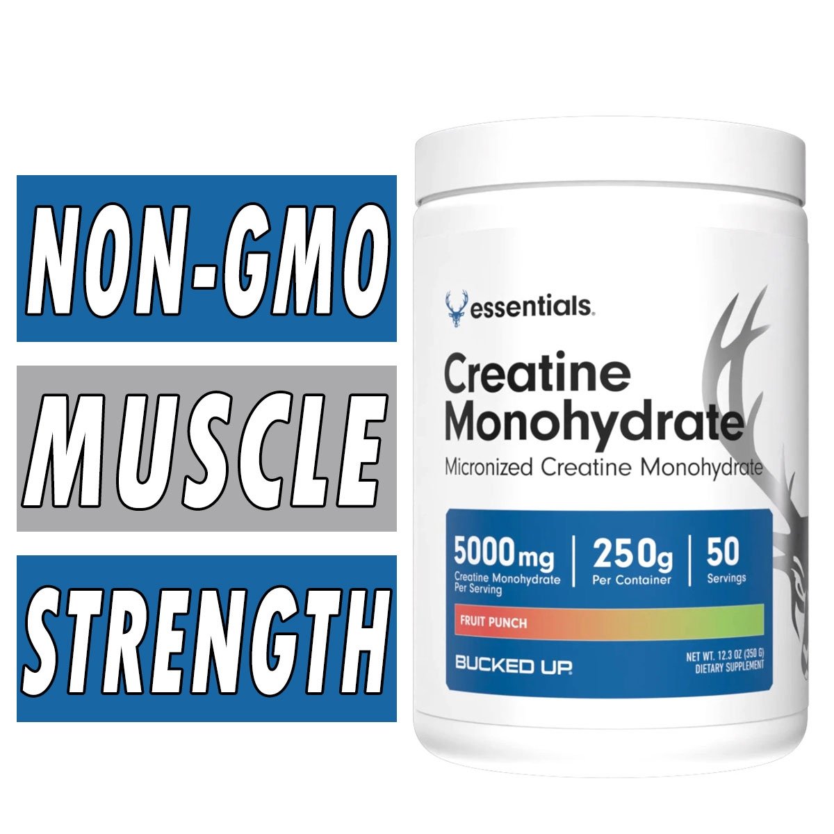 Bucked Up Creatine Monohydrate Powder Bottle Image