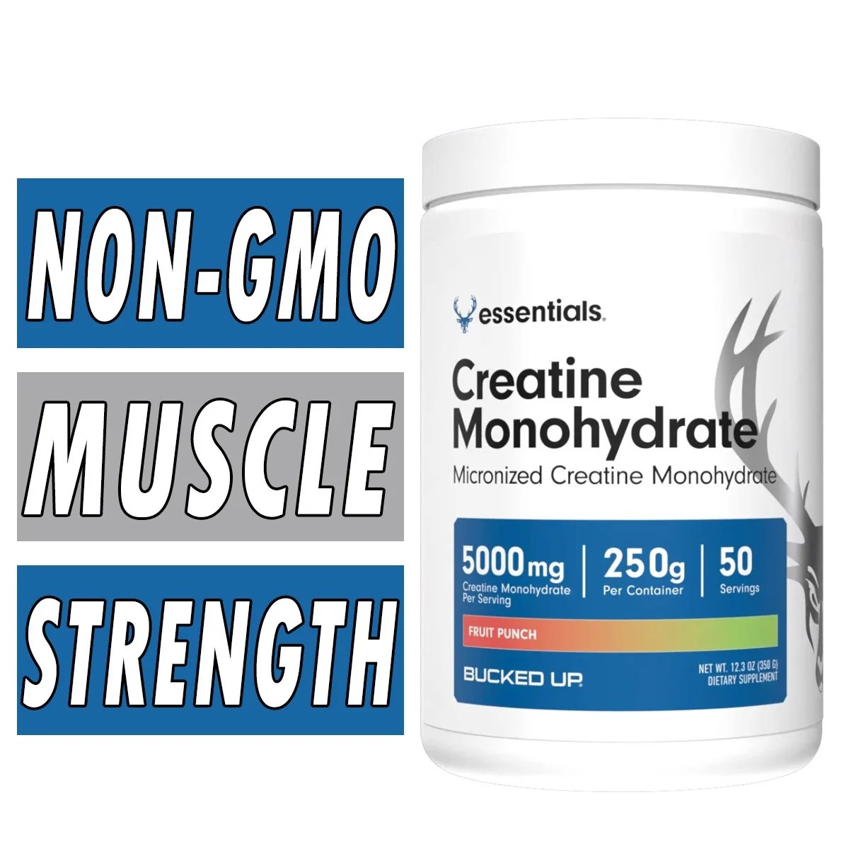 Bucked Up Creatine Monohydrate Powder Bottle Image