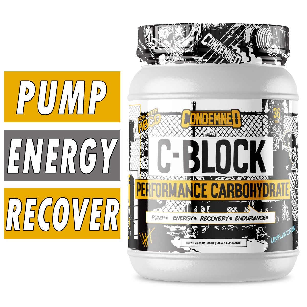 Condemned Labz C-Block - Unflavored - 36 Servings Bottle Image