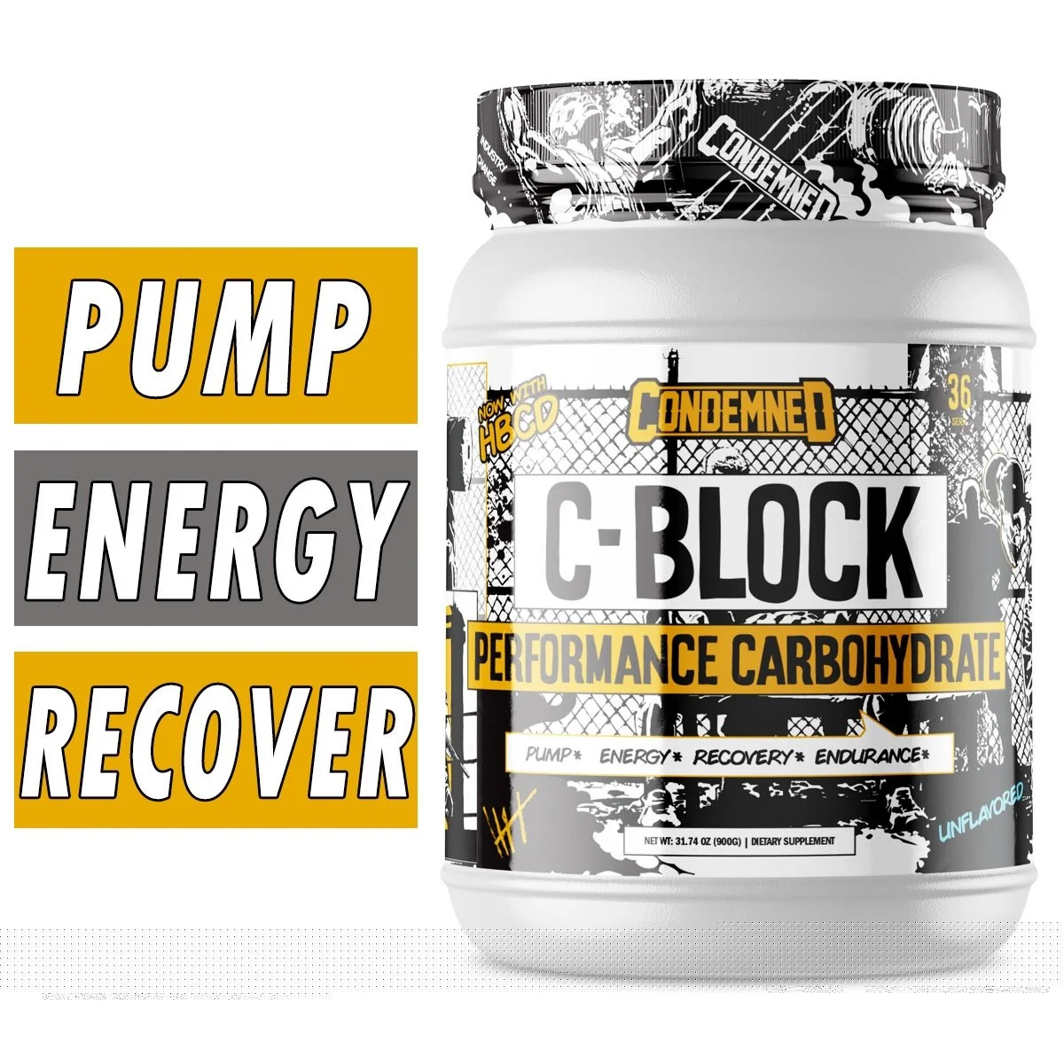Condemned Labz C-Block - Unflavored - 36 Servings Bottle Image