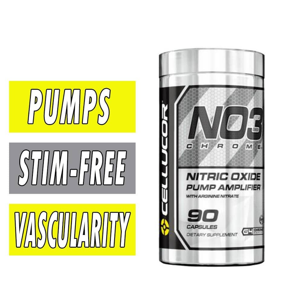 Cellucor NO3 Black Chrome 90 Caps Nitric Oxide Booster
