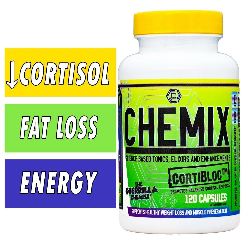 Chemix Cortibloc - 120 Caps Bottle Image