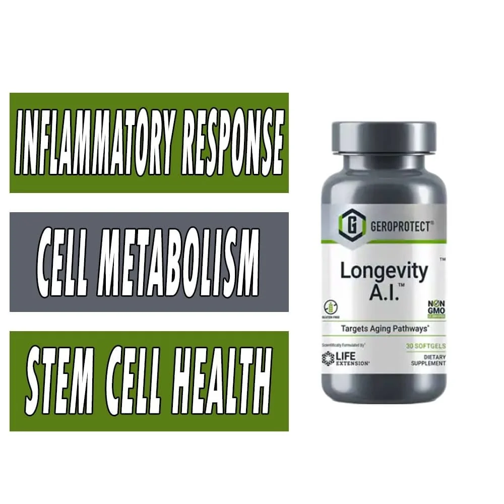 Life Extension GEROPROTECT Longevity A.I. - 30 Softgels bottle image