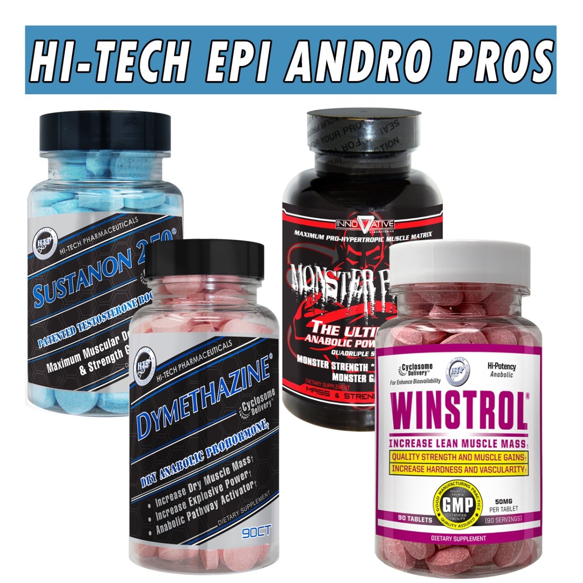 Hi-Tech Pharmaceuticals Epi-Andro Prohormones Bottle Image