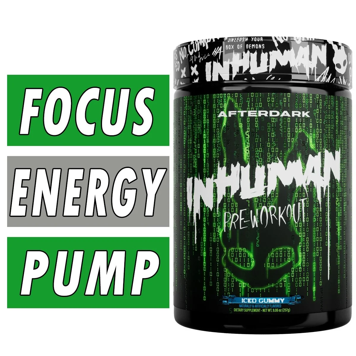 AfterDark InHuman Pre Workout Bottle Image