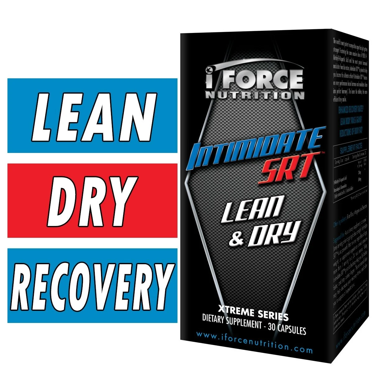 iForce Nutrition Intimidate SRT 30 Caps Box Image