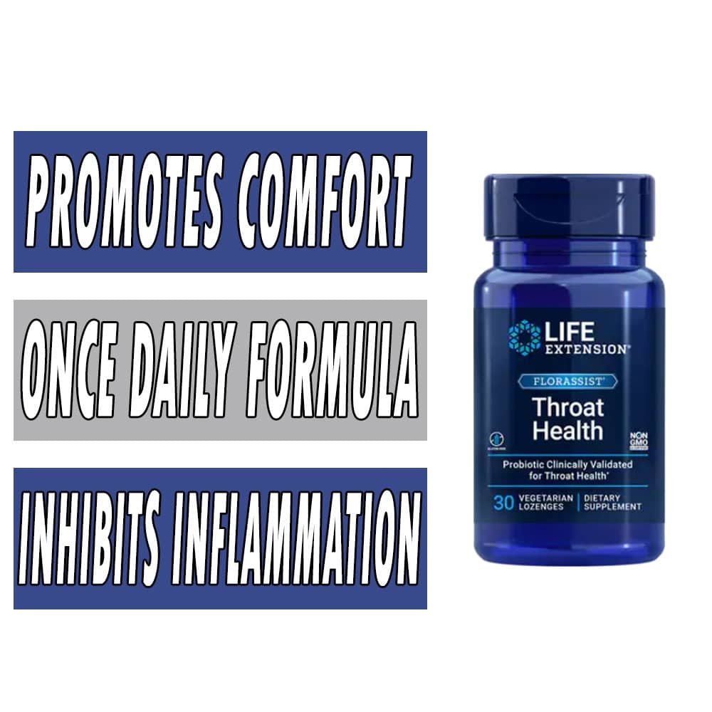 Life Extension Florassist Throat Health - 30 Veg Lozenges bottle image