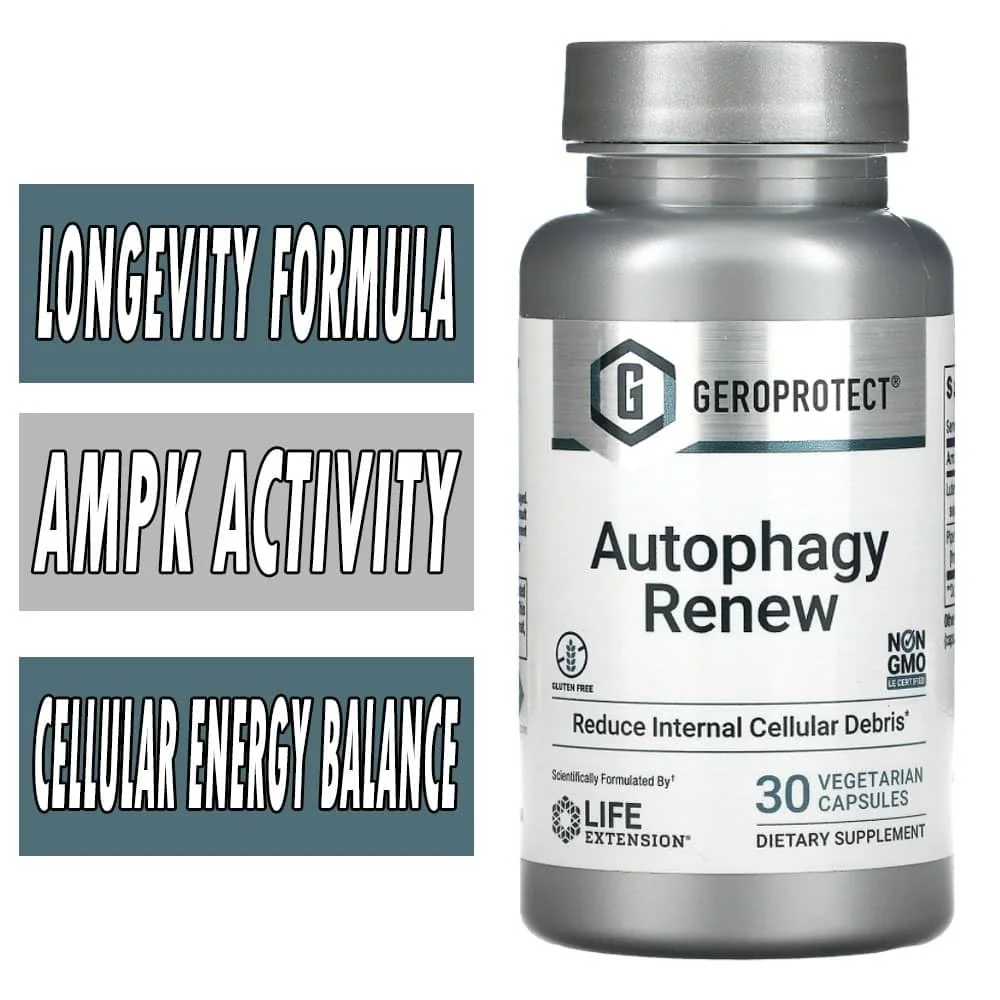 Life Extension Geroprotect Autophagy Renew - 30 Veg Caps bottle image