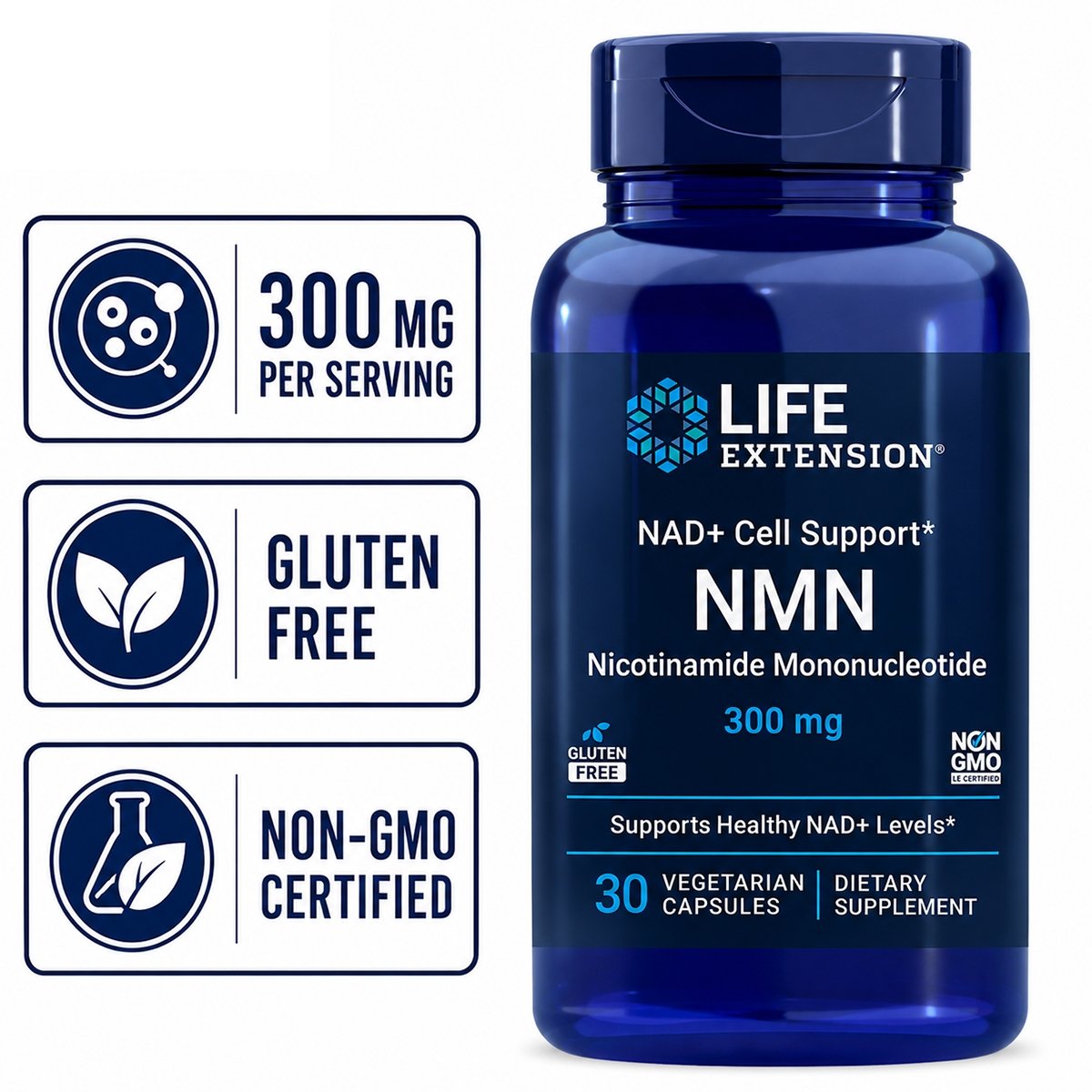 Life Extension NMN NAD+ Cell Support - 30 Veg Capsules
