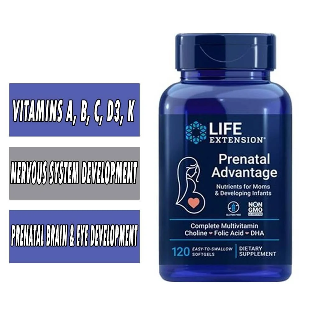 Life Extension Prenatal Advantage - 120 Softgels