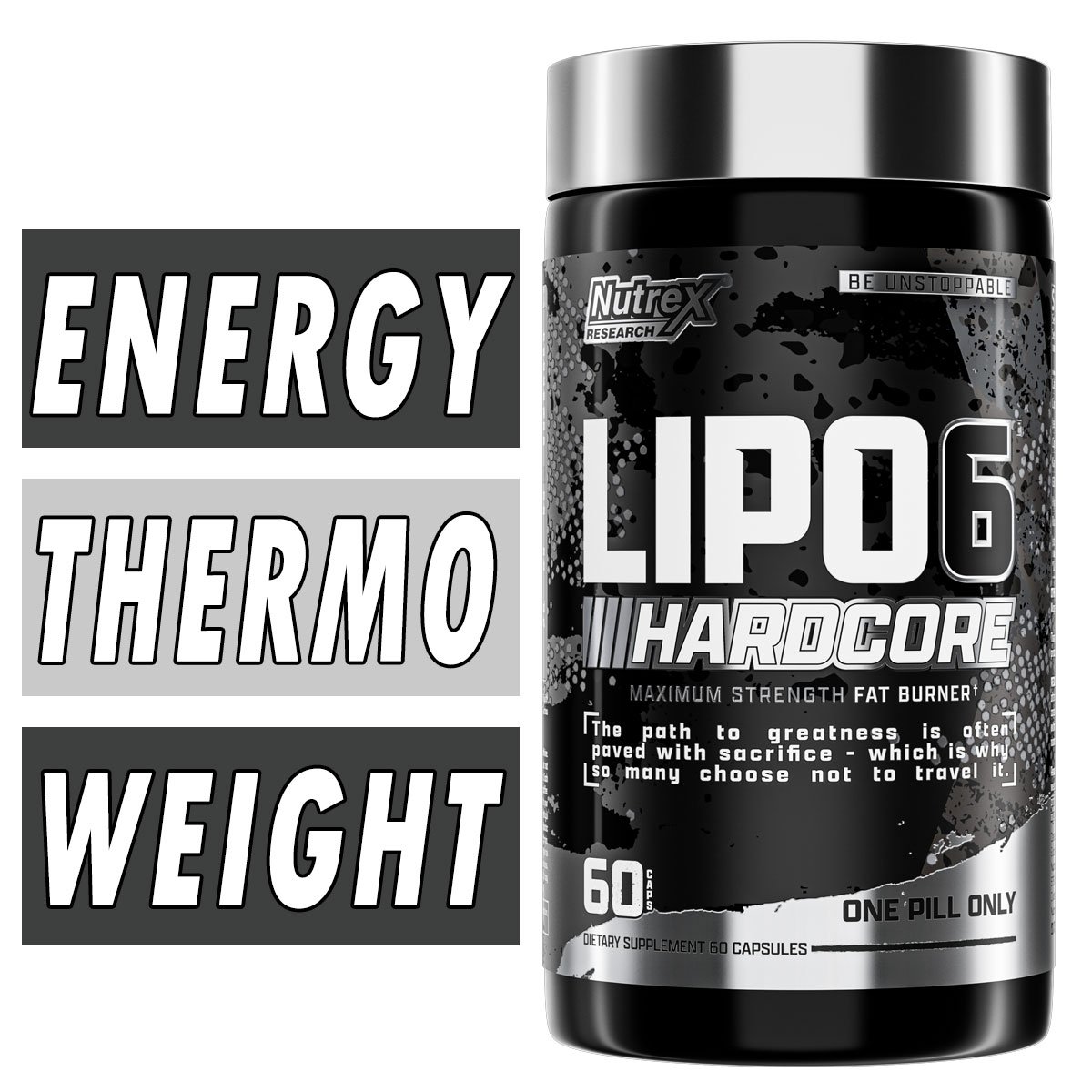 Lipo 6 Hardcore - Nutrex - 60 Capsules Bottle Image