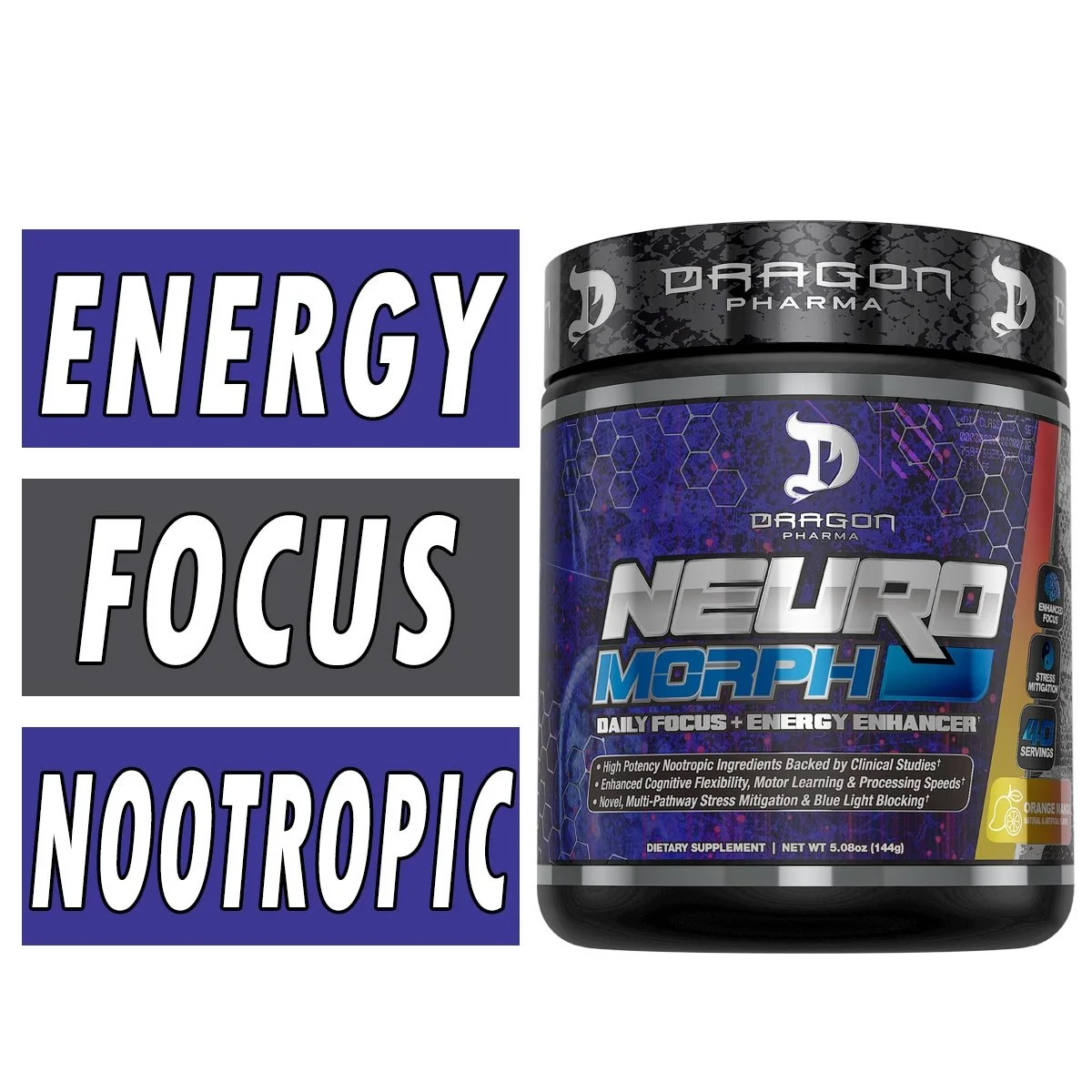 Neuromorph - Dragon Pharma - Focus / Energy Enhancer Bottle Image