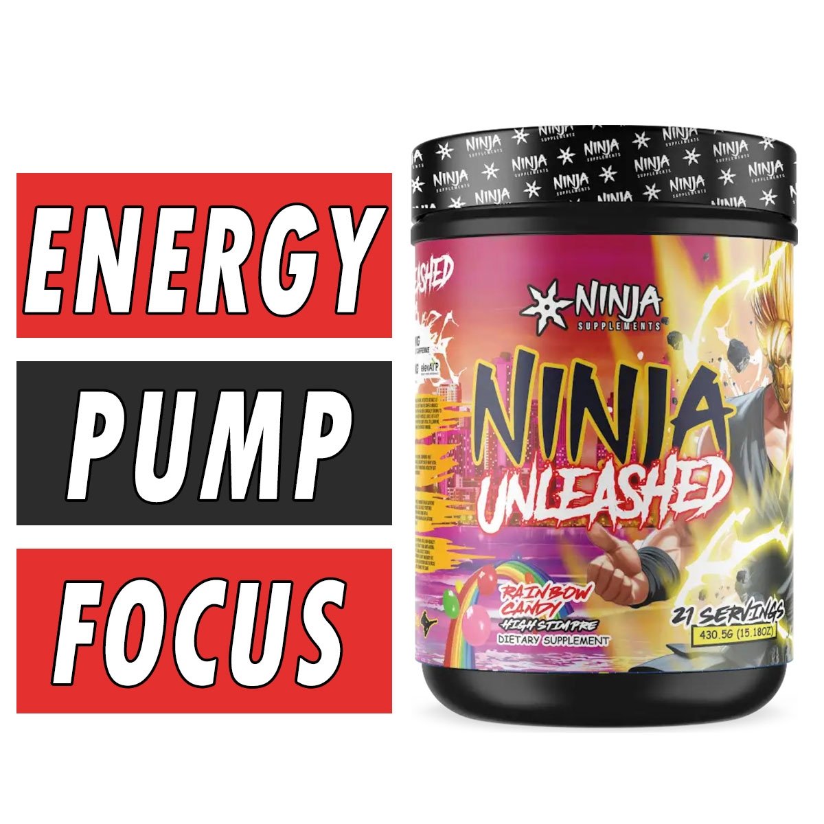 Ninja Unleashed Pre Workout Bottle Image