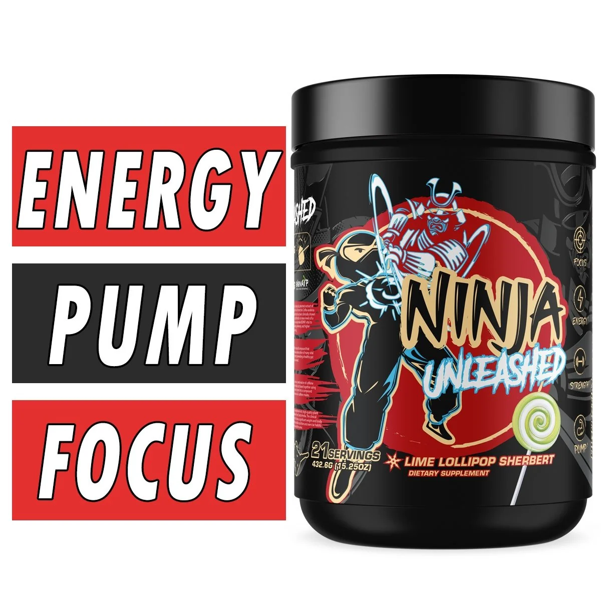 Ninja Unleashed Pre Workout Bottle Image