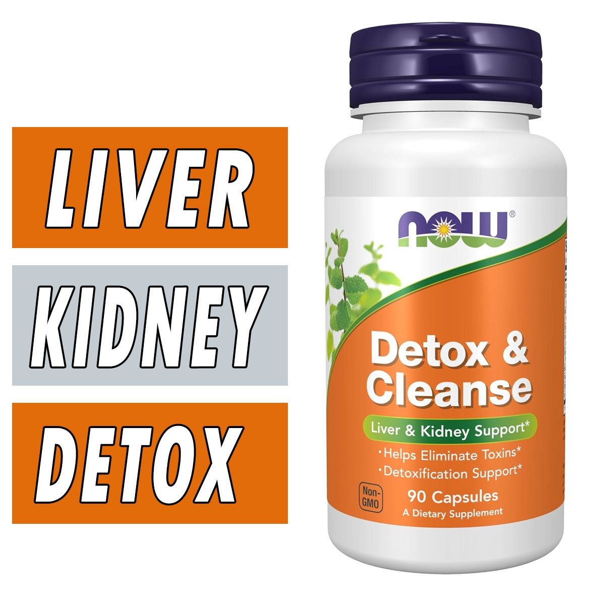 NOW Detox and Cleanse - 90 Capsules Bottle Image