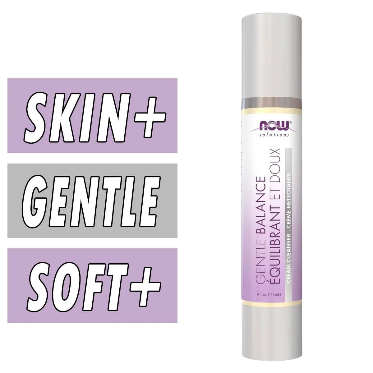 NOW Gentle Balance Cream Cleanser - 4 fl oz