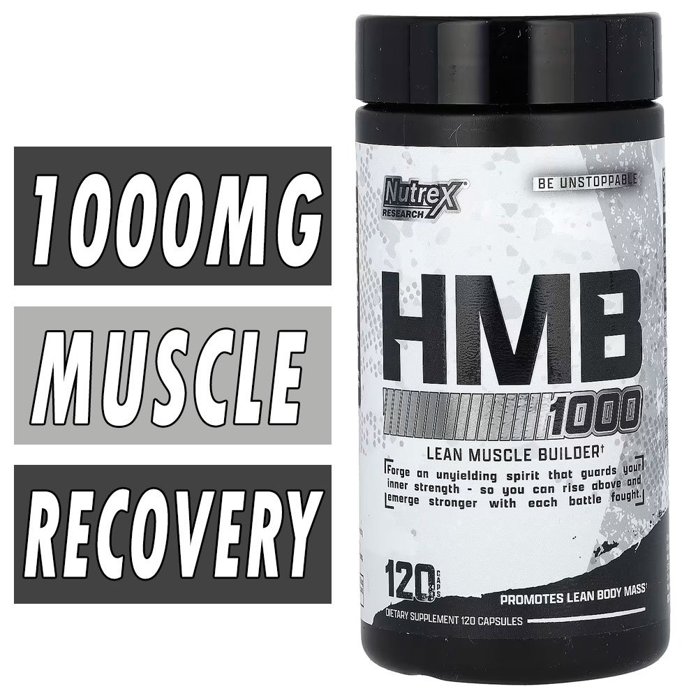 Nutrex HMB 1000, 120 Black Caps Bottle Image