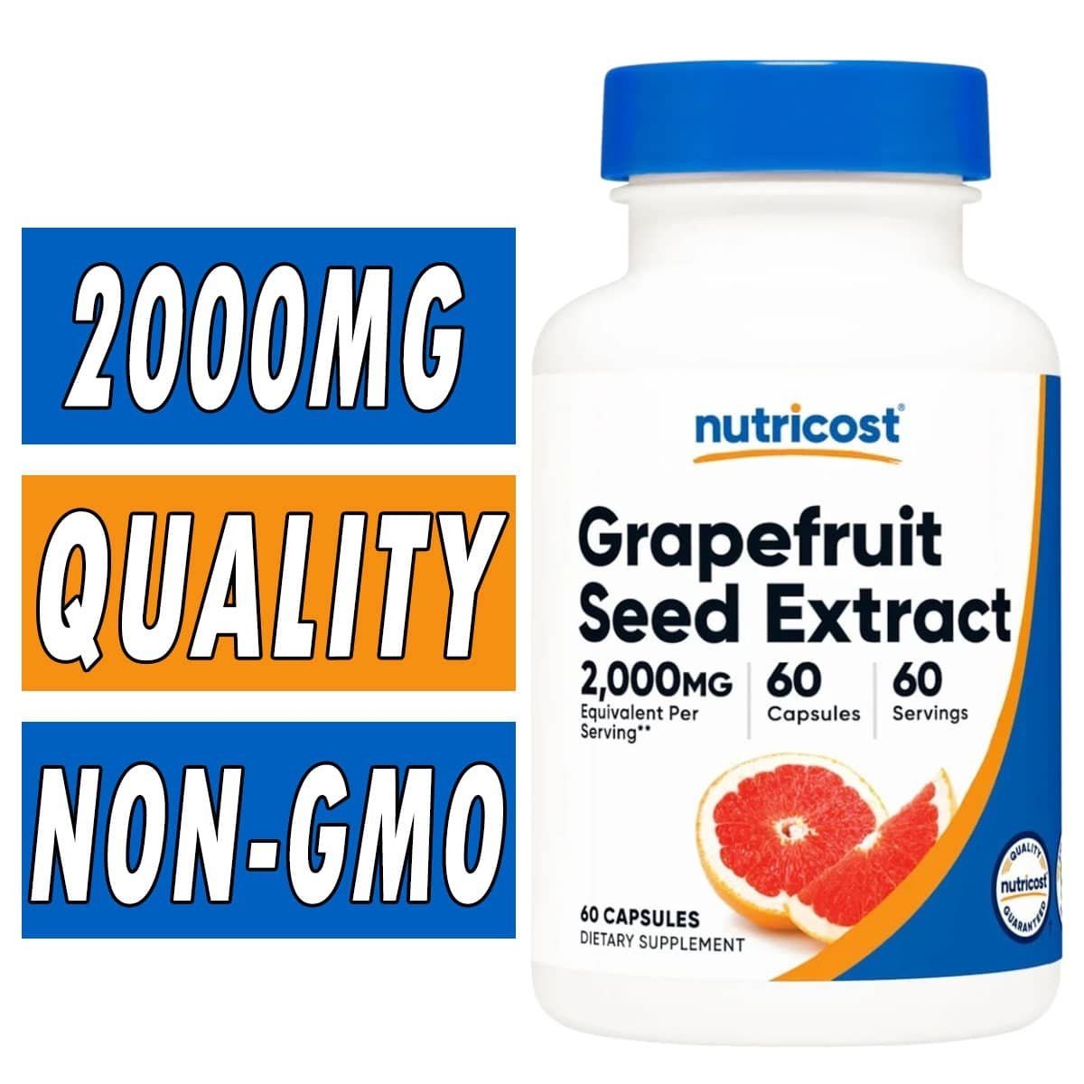 Nutricost Grapefruit Seed Extract - 2000 mg - 60 Capsules
