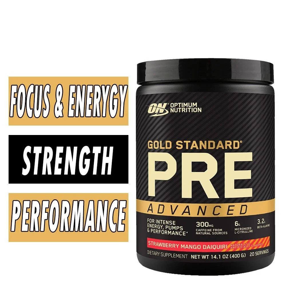 Gold Standard Pre Advanced - Strawberry Mango Daiquiri - 20 Servings