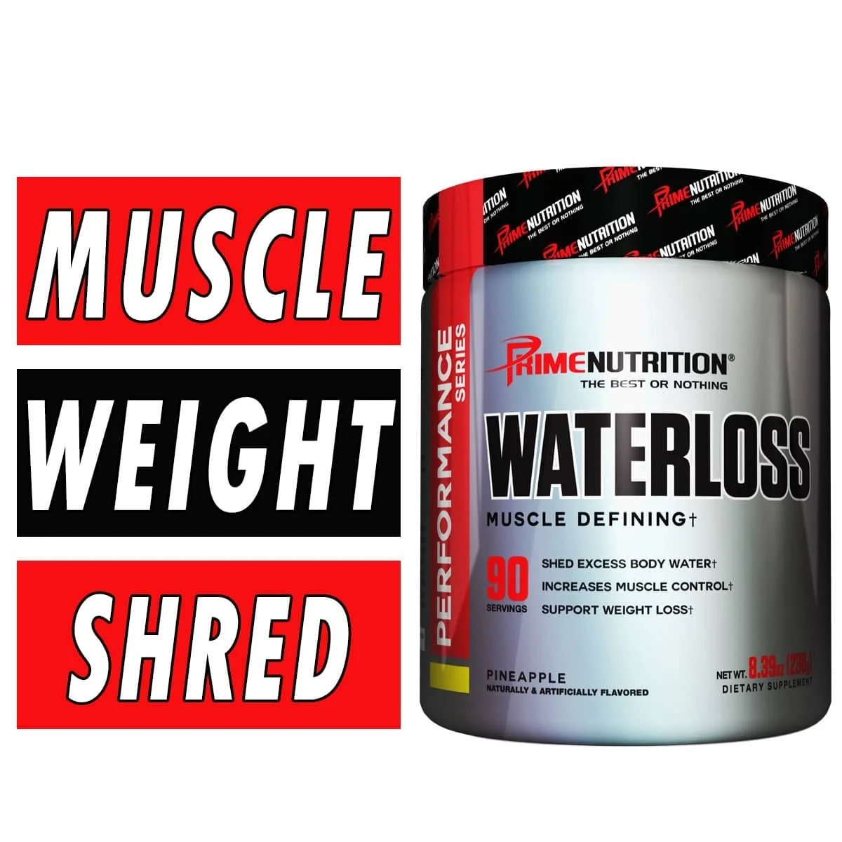 Prime Nutrition Water loss - Pineapple - 90 Servings