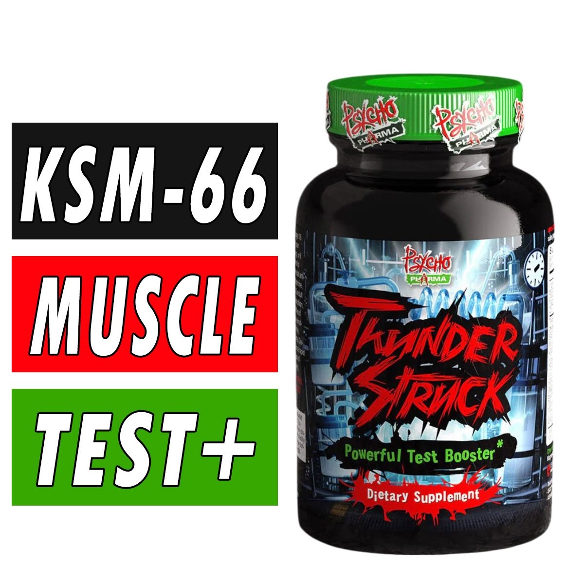 Psycho Pharma Thunderstruck - 120 Capsules Bottle Image