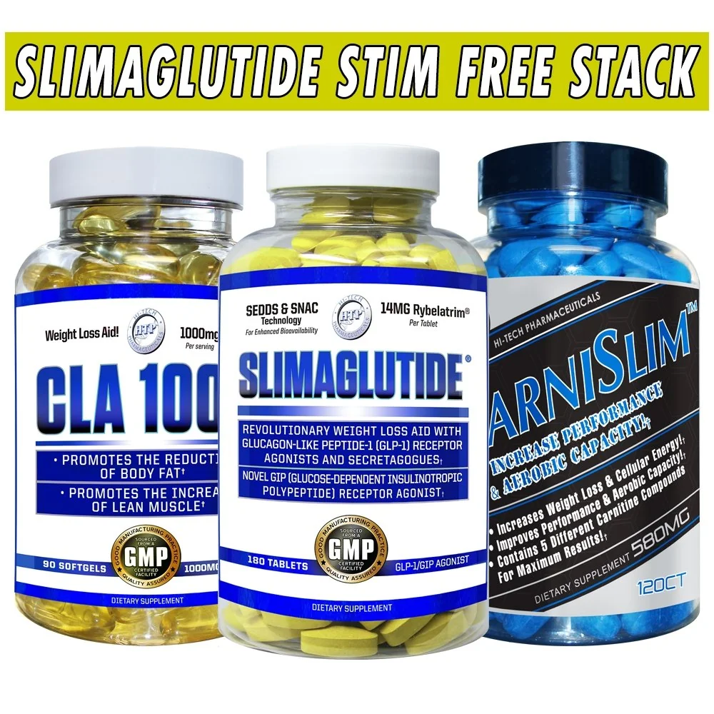 Slimaglutide Stim Free Weight Loss Stack - Hi Tech Pharmaceuticals Bottle Image