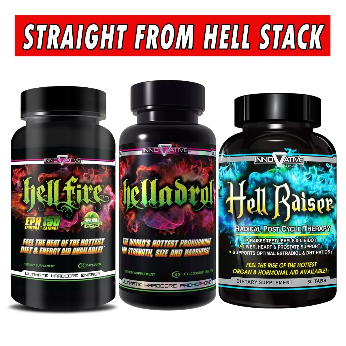 Straight From Hell Stack Straight From Hell Stack with Hellfire, Helladrol, and HellRaiser PCT