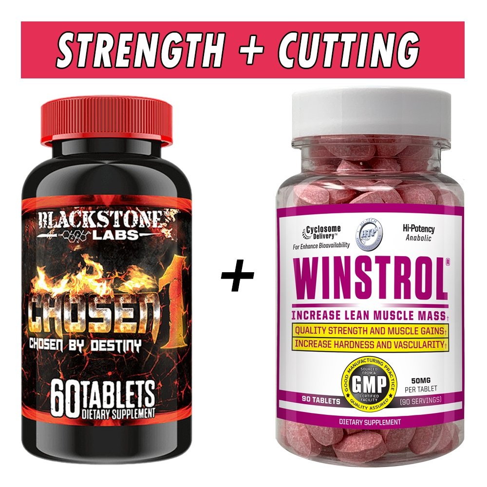 Strength and Cutting Stack - Hi Tech Pharmaceuticals (Chosen 1 + Winstrol) - Bottle Image