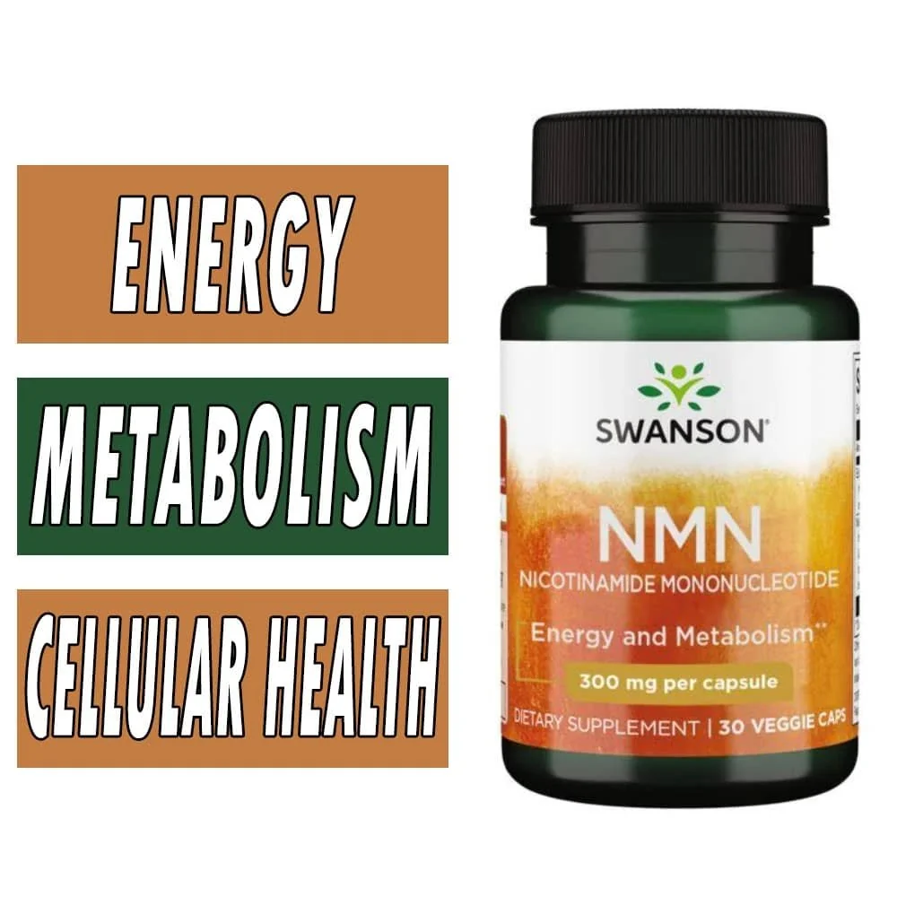 Swanson NMN Nicotinamide Mononucleotide - 300 MG - 30 Veg Caps bottle image
