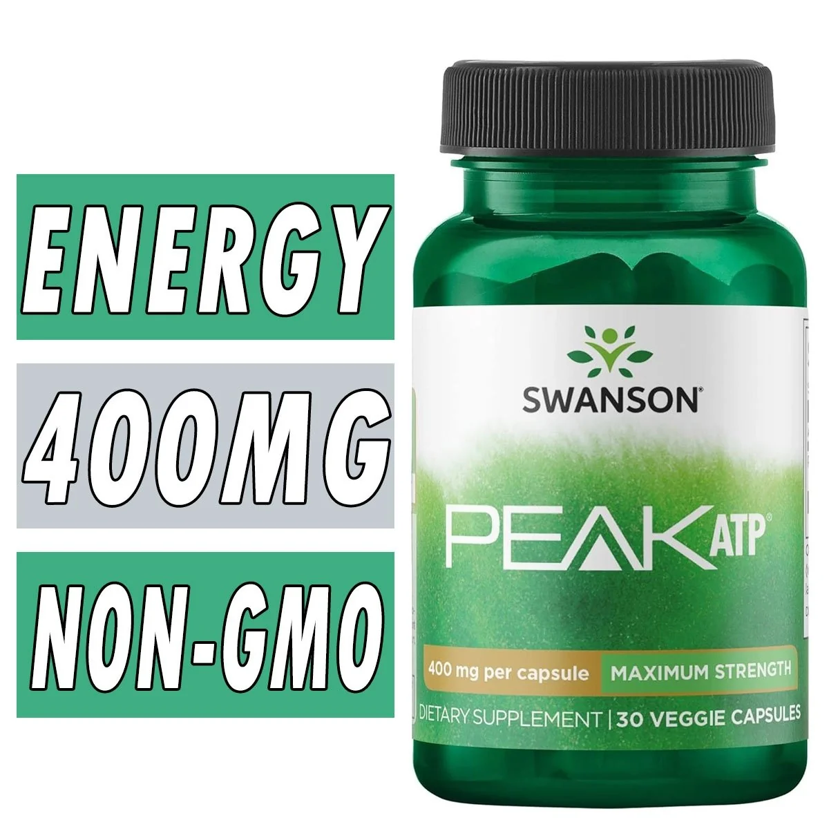 Swanson Peak ATP - 400 mg - 30 Veggie Caps Bottle Image