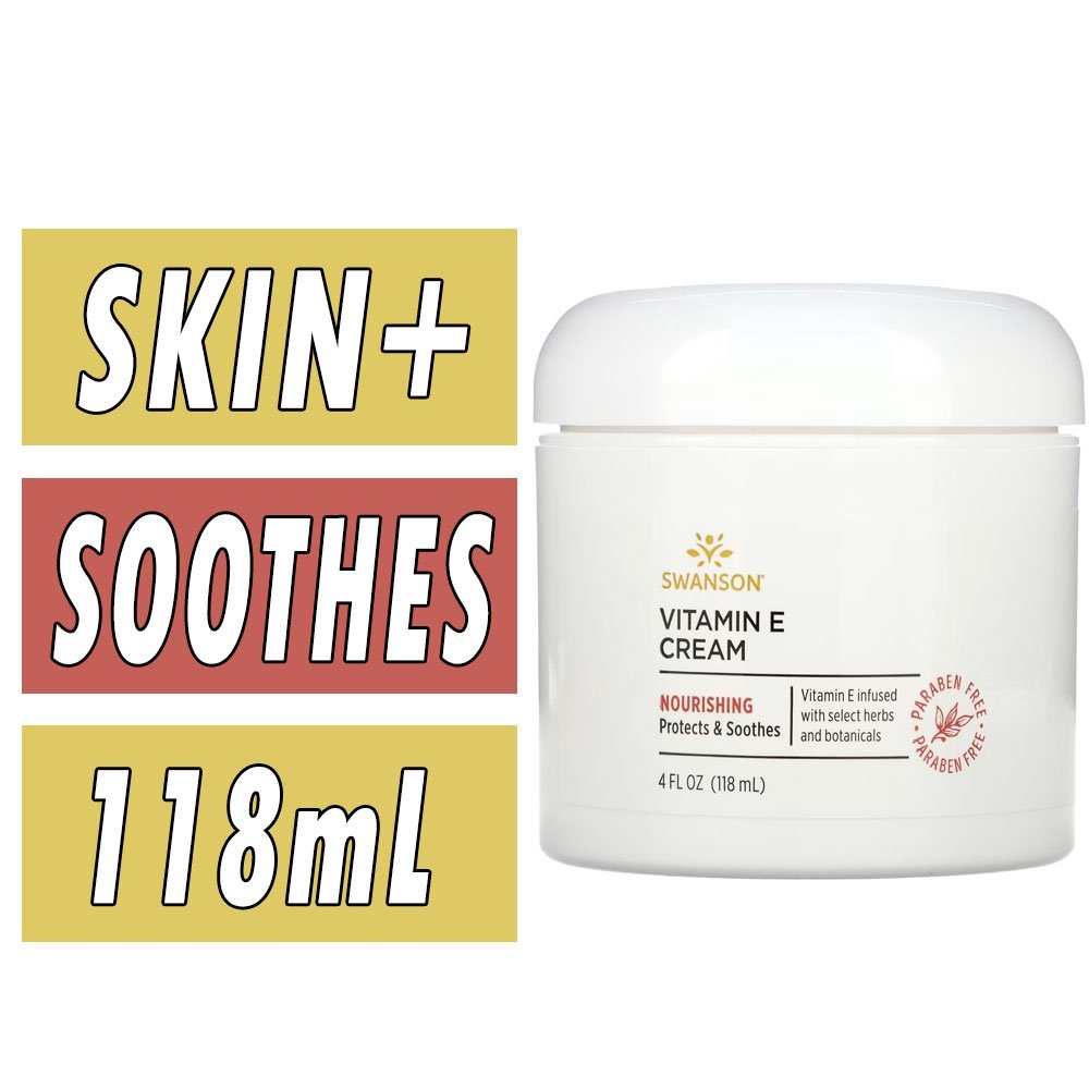 Swanson Vitamin E Cream - 4 fl oz Bottle Image