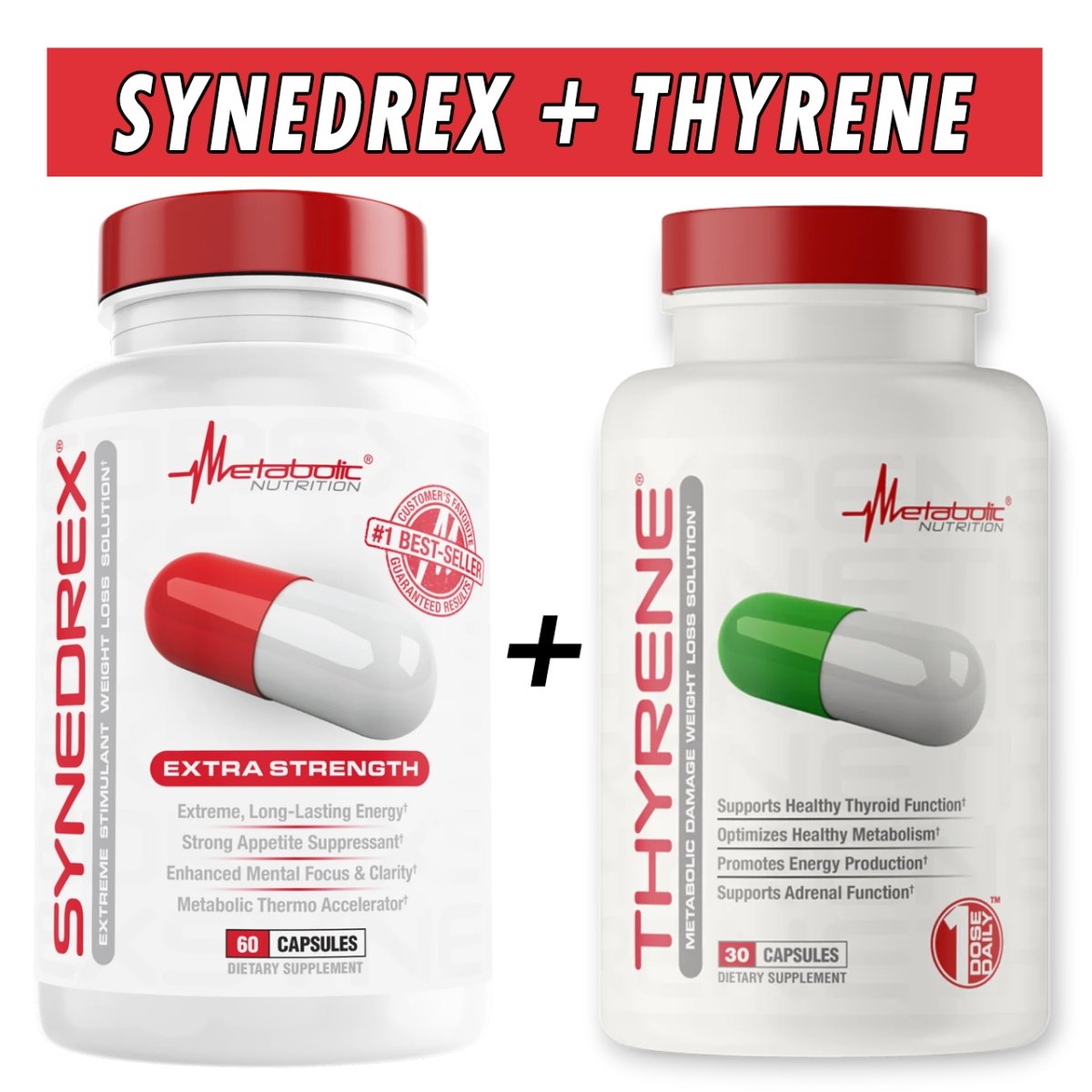 Metabolic Nutrition Synedrex and Thyrene Stack Bottle Image