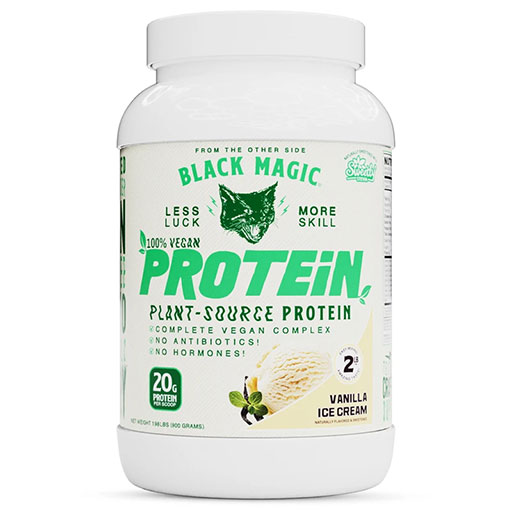 Black Magic Plant Protein - Vanilla Ice Cream - 2LB