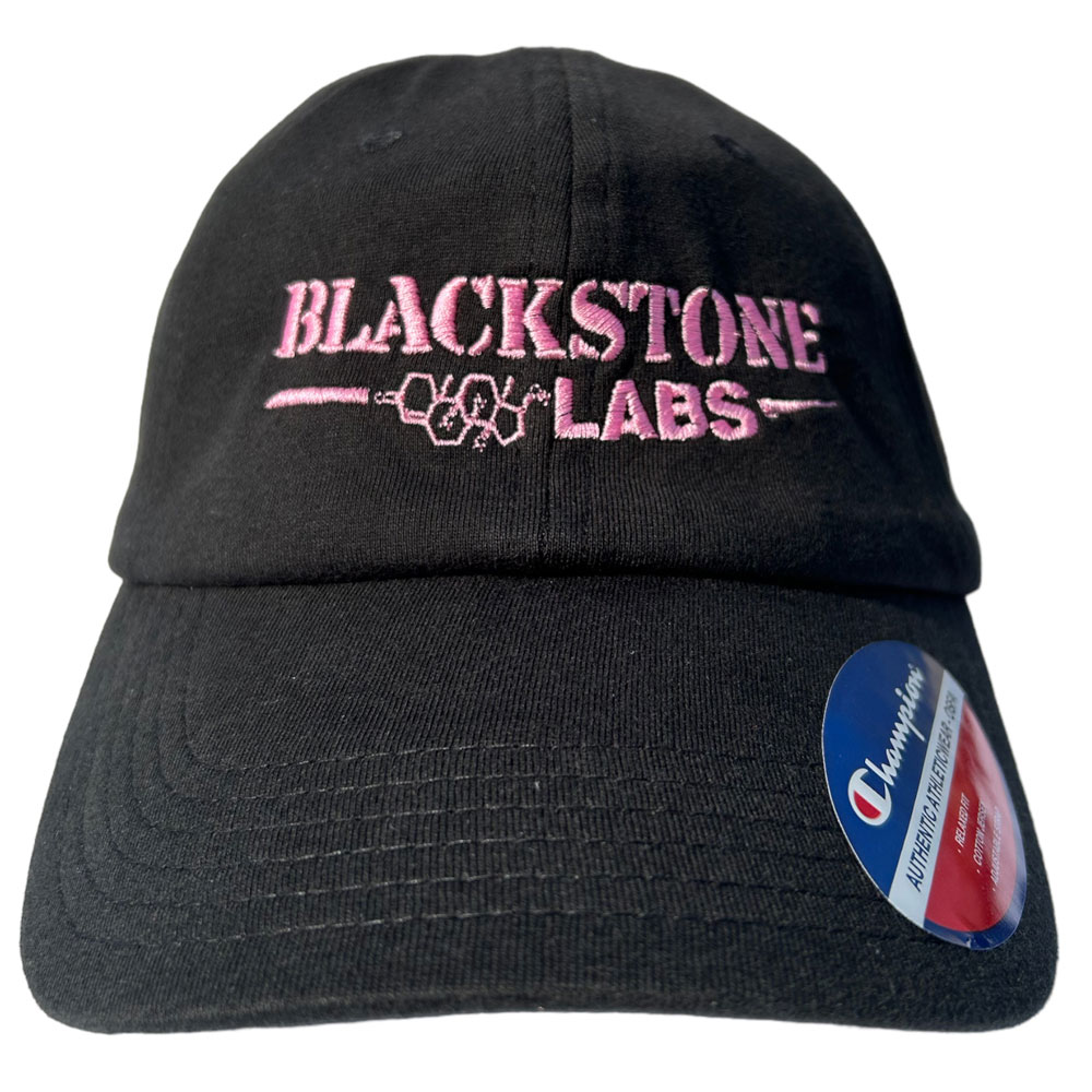 Blackstone Labs Hat - Black/Pink Logo