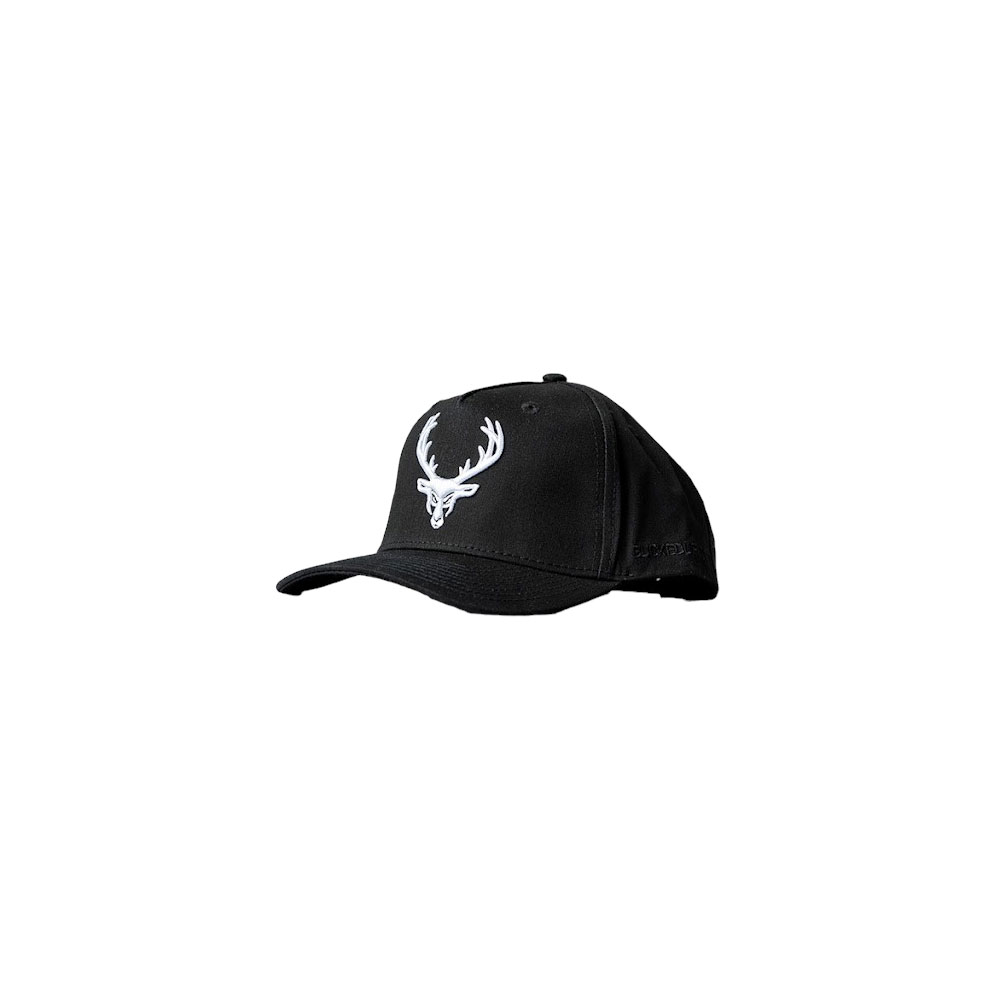 Bucked Up A-Frame Hat - Black/White Logo