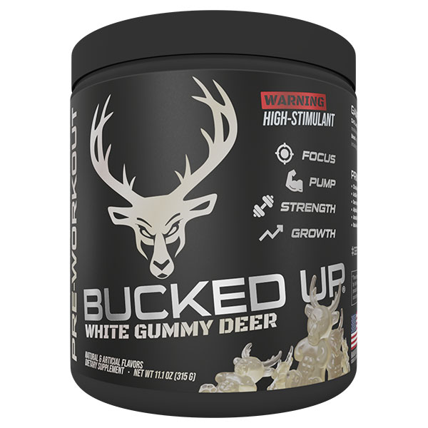 Bucked Up - White Gummy Deer - 30 Servings